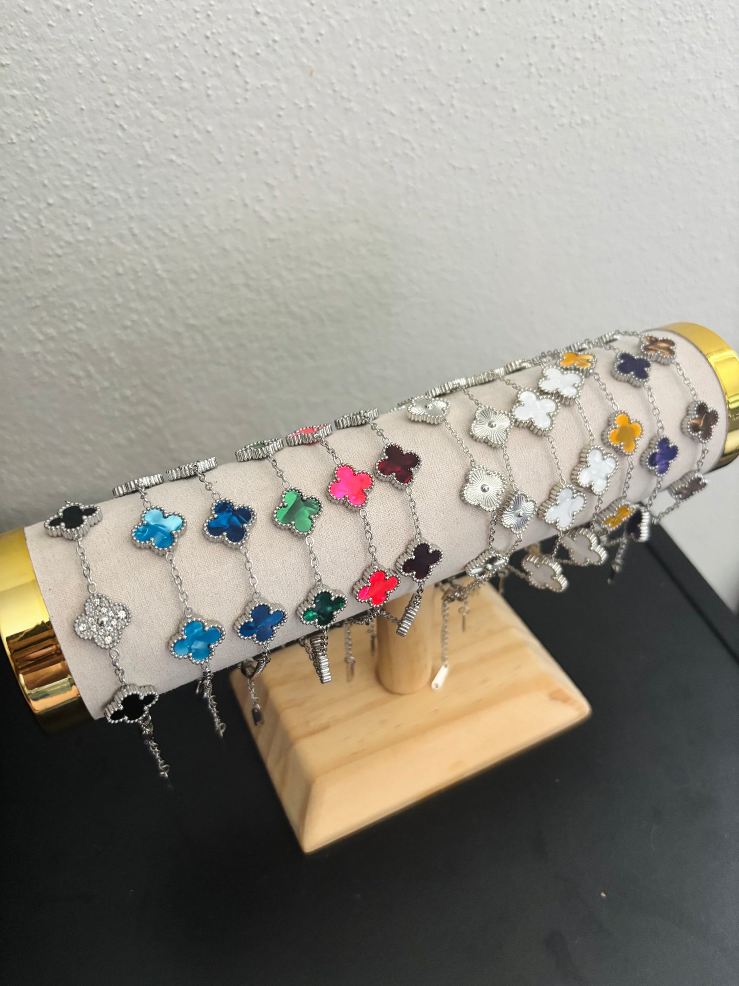 Clover Bracelet plateadas