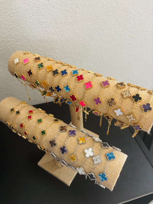 Clover Bracelet doradas
