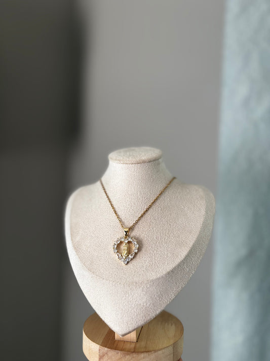 Maria heart Necklace