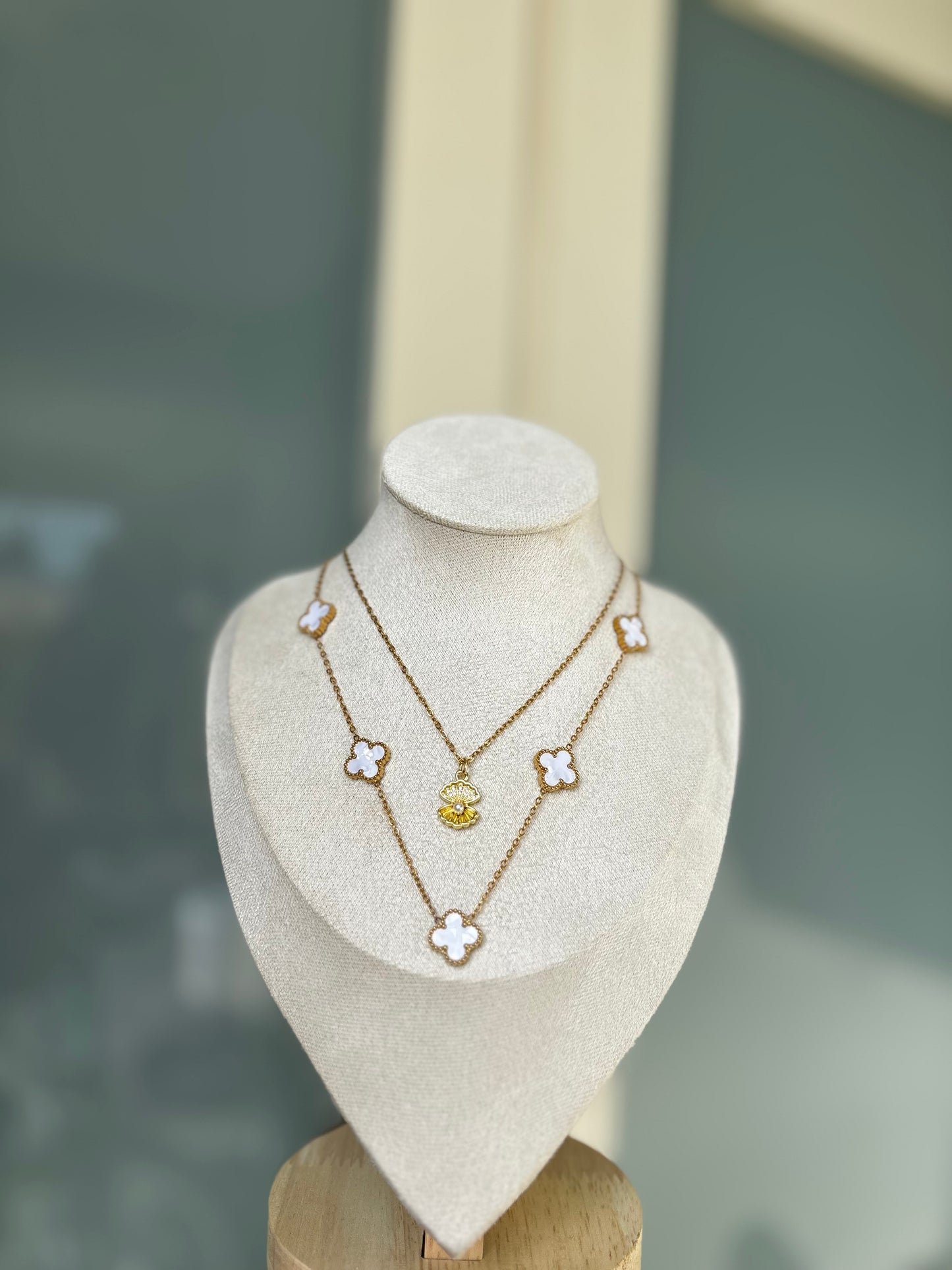 White Clover Necklace
