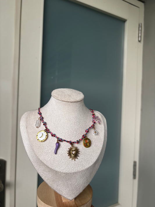 HEART CHARMS NECKLACE