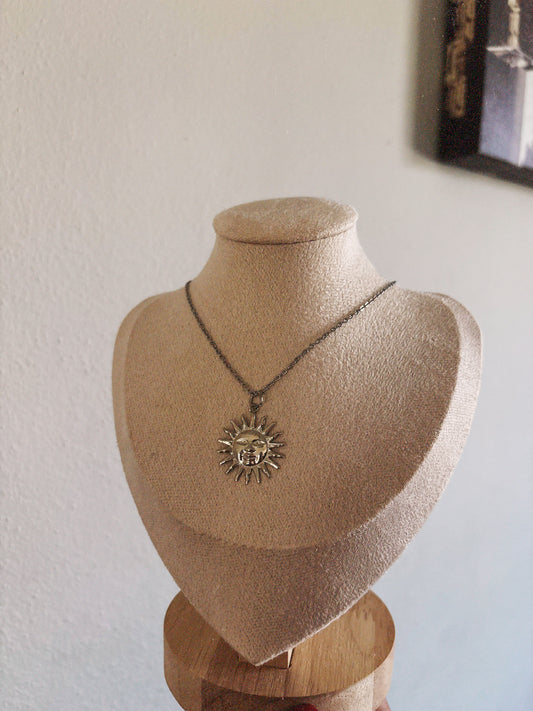 SUN SILVER NECKLACE